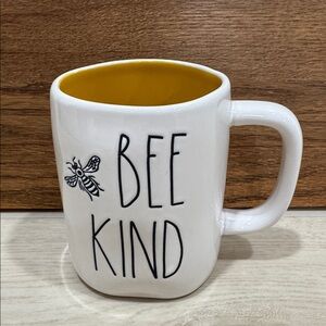 Rae Dunn Bee Kind White and Yellow Mug